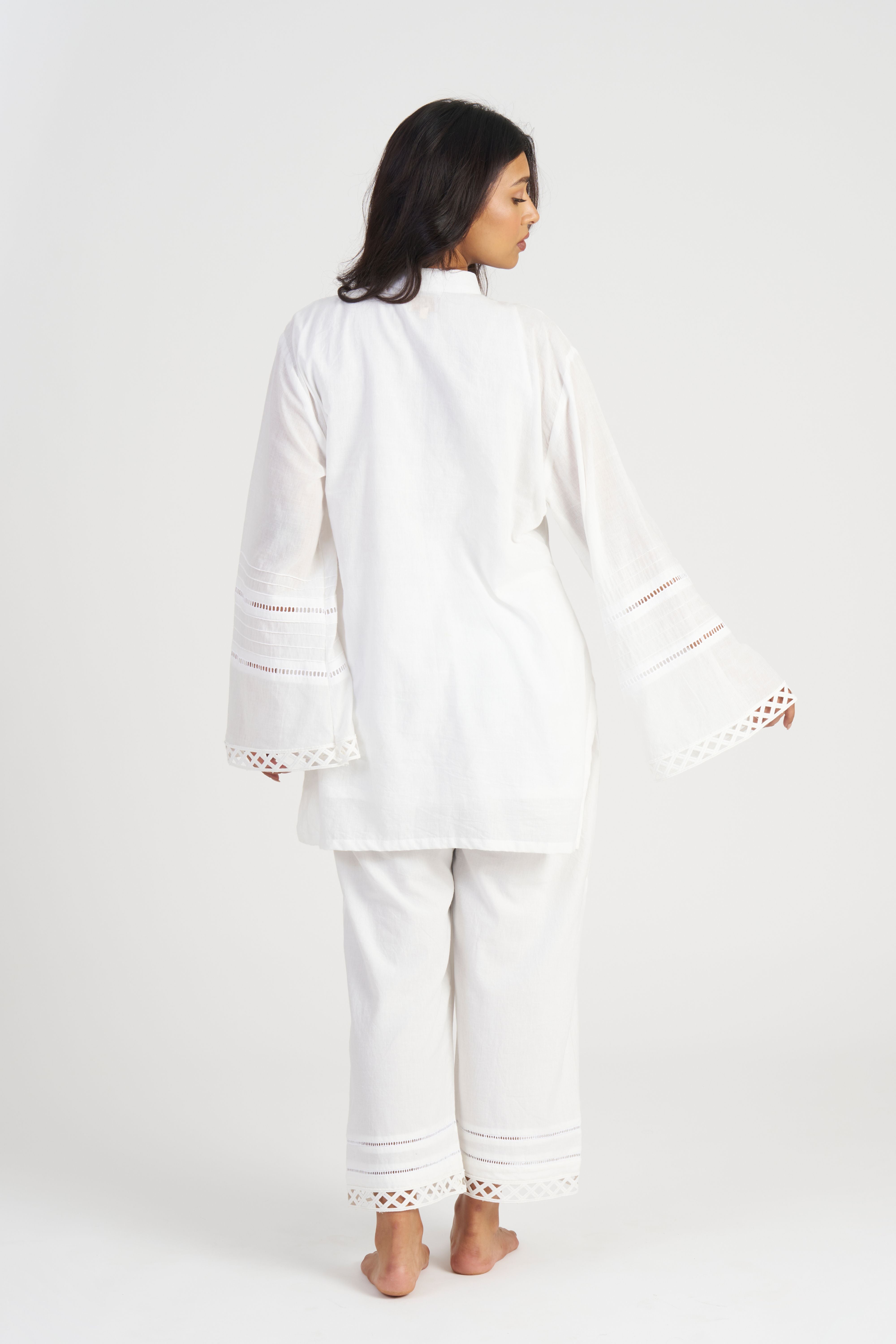 Off White Bella Rose Co-Ord Set