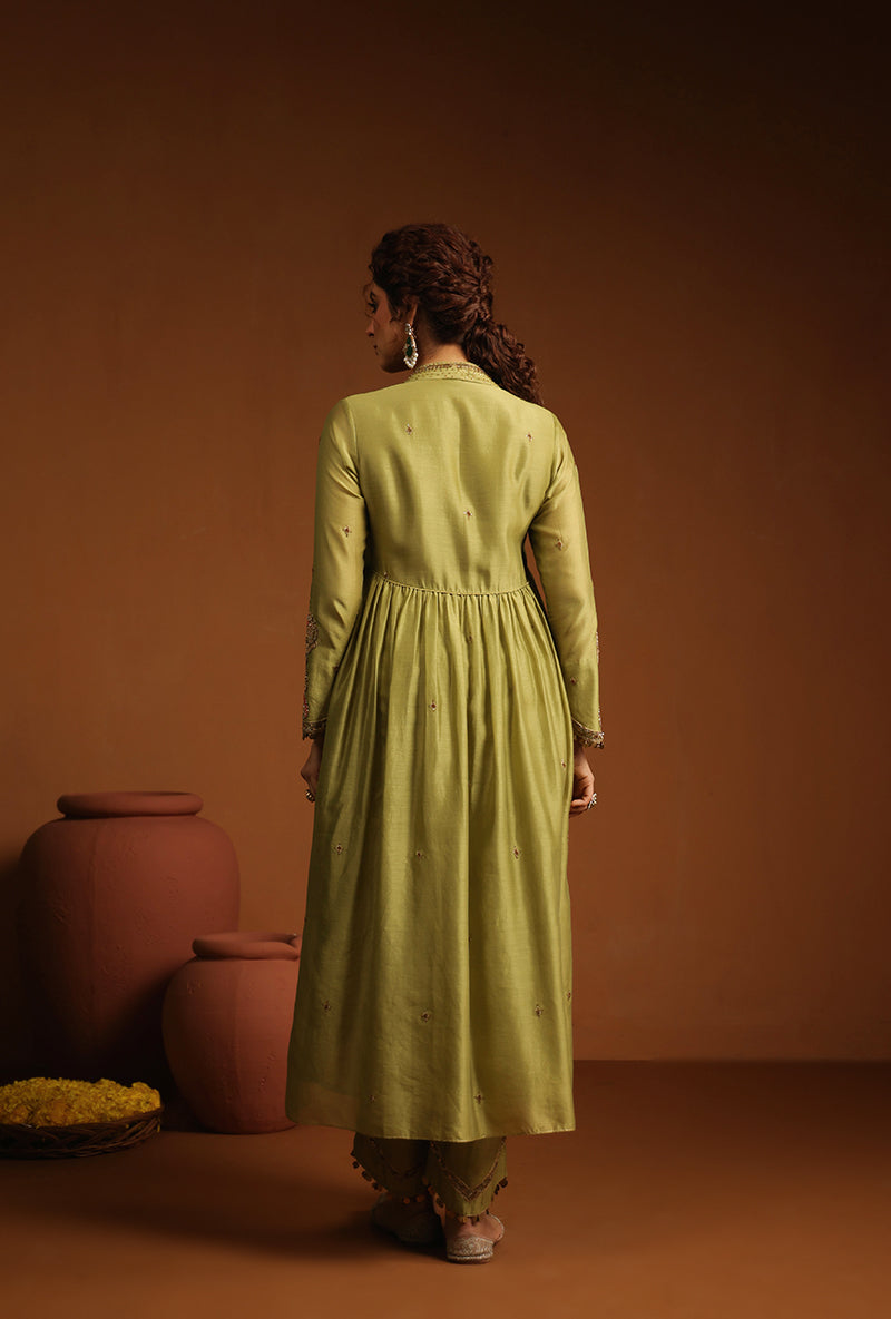 Sage Green Chunnat Ishq Kurta Set