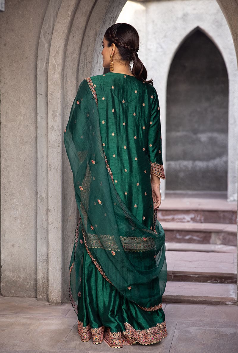 Shivani Girdhar In Green Gharara Ulfat Set