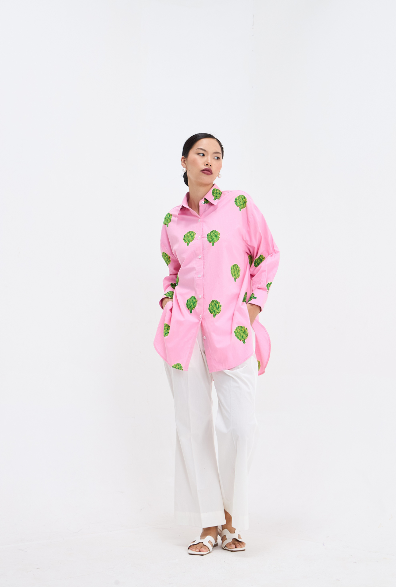 Pink Artichoke Love Letters Short Co-Ord Set