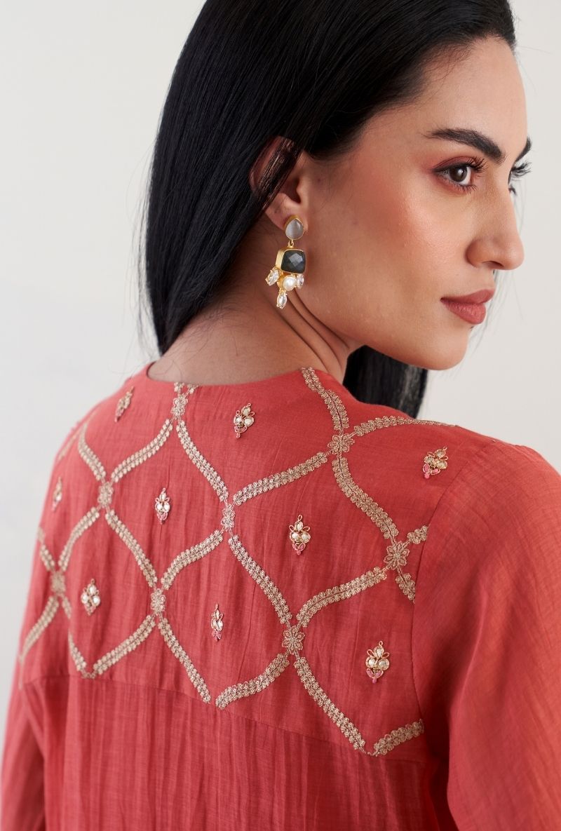 Coral Empire Line Ruhi 2.0 Kurta Set
