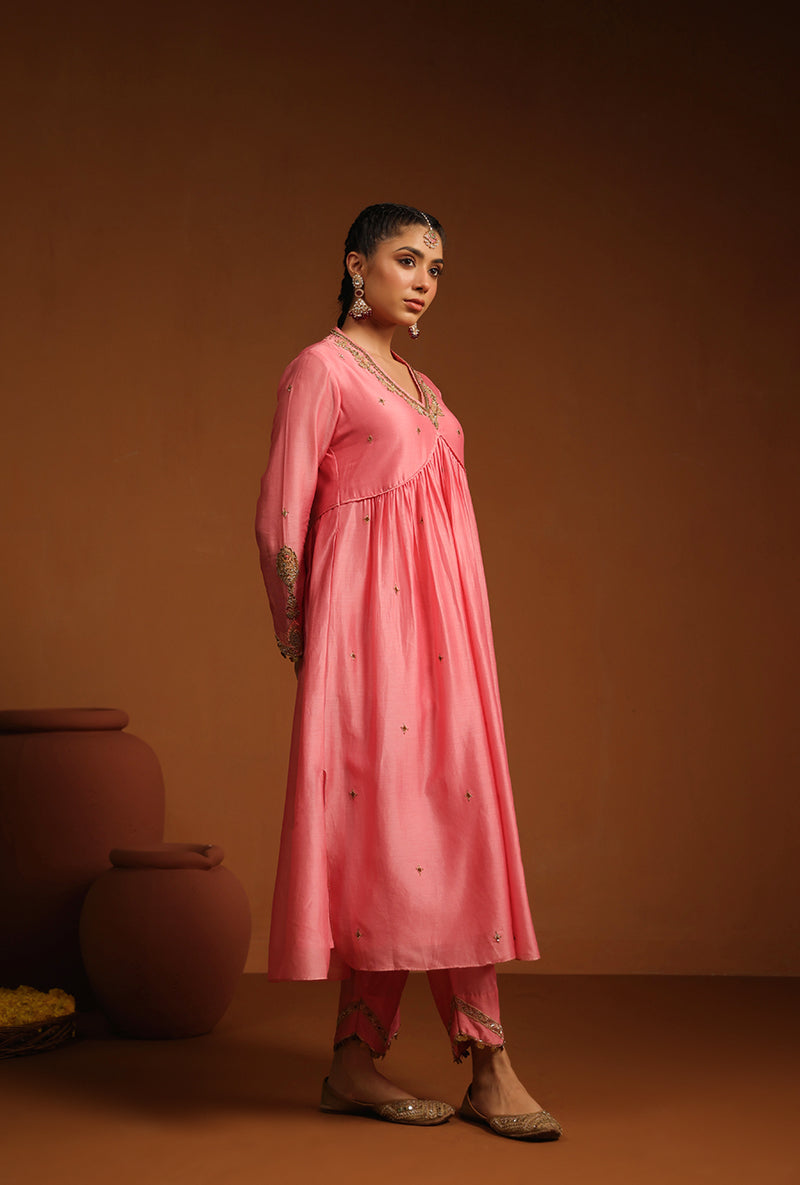 Pink Chunnat Ishq Kurta Set