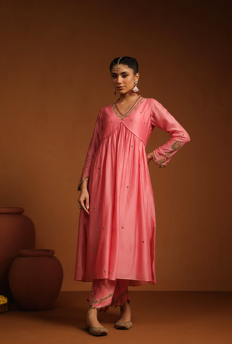 Pink Chunnat Ishq Kurta Set