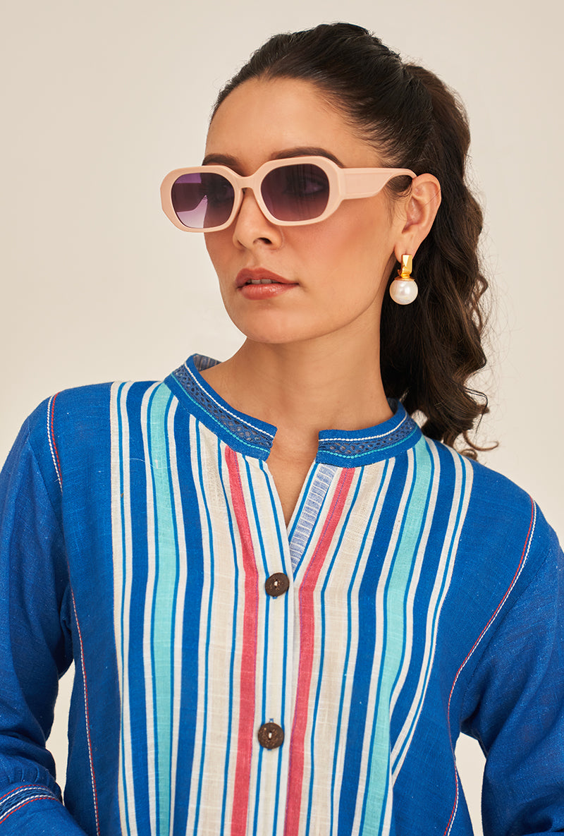 Blue Multi Stripe Bella Co-ord Set