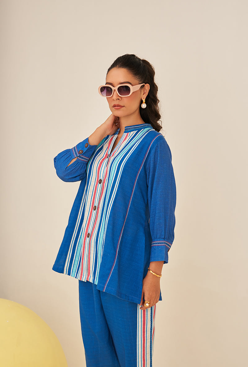 Blue Multi Stripe Bella Co-ord Set