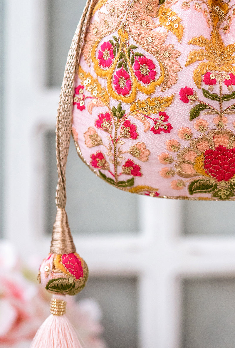 Alanna Baby Pink Potli