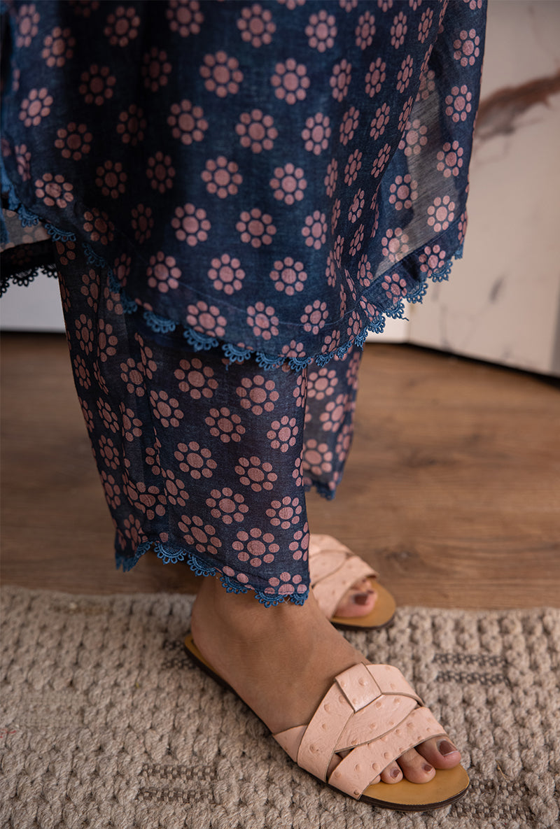 Blue Collar Cascade Navya Kurta Set