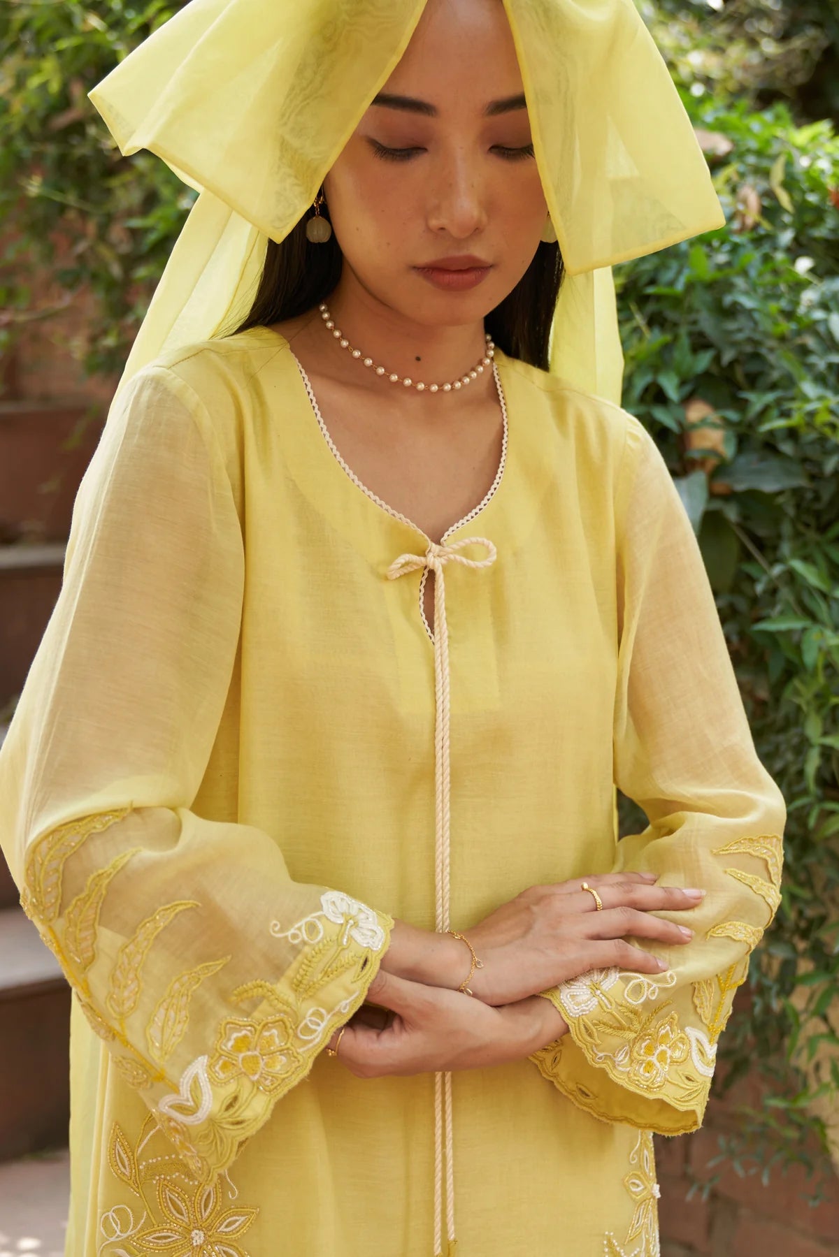 Lemon Yellow Poppy Maple Dress