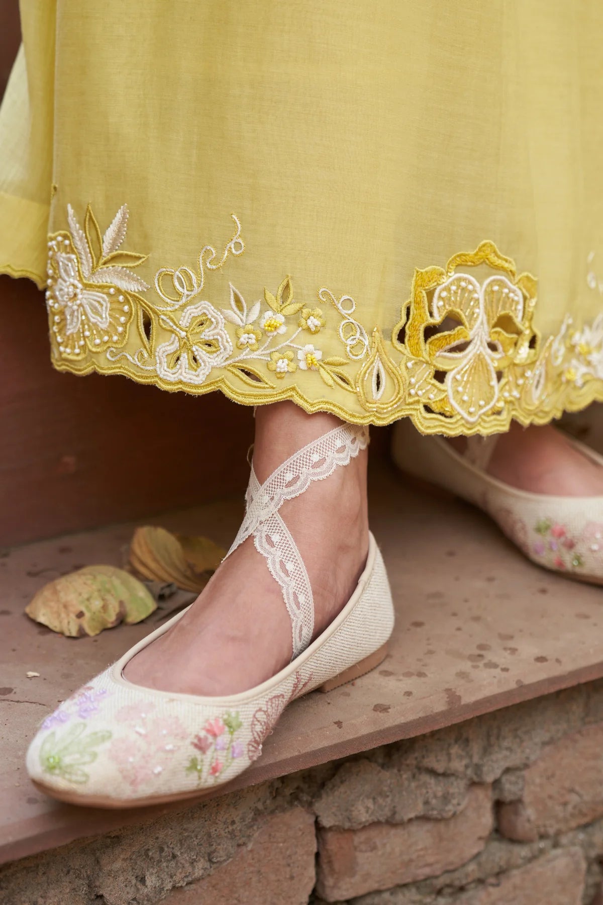 Lemon Yellow Poppy Maple Dress