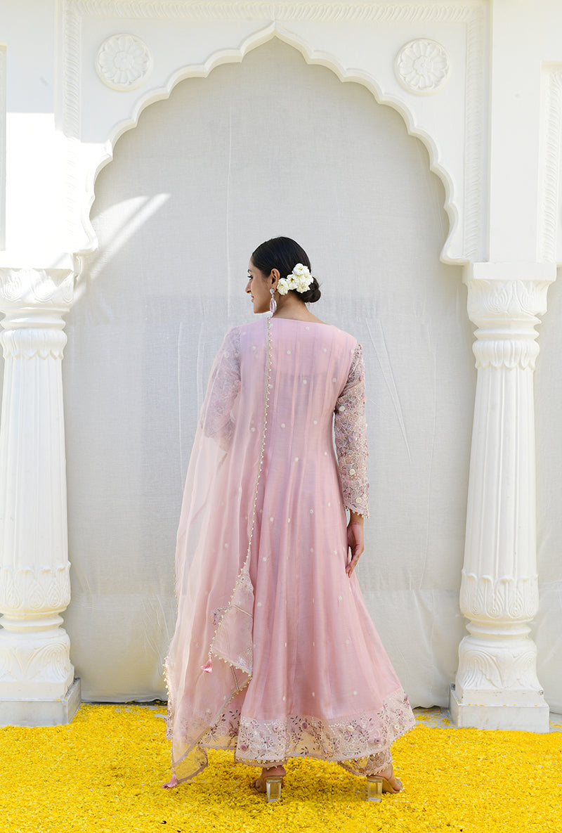 Pink Izra Anarkali Set