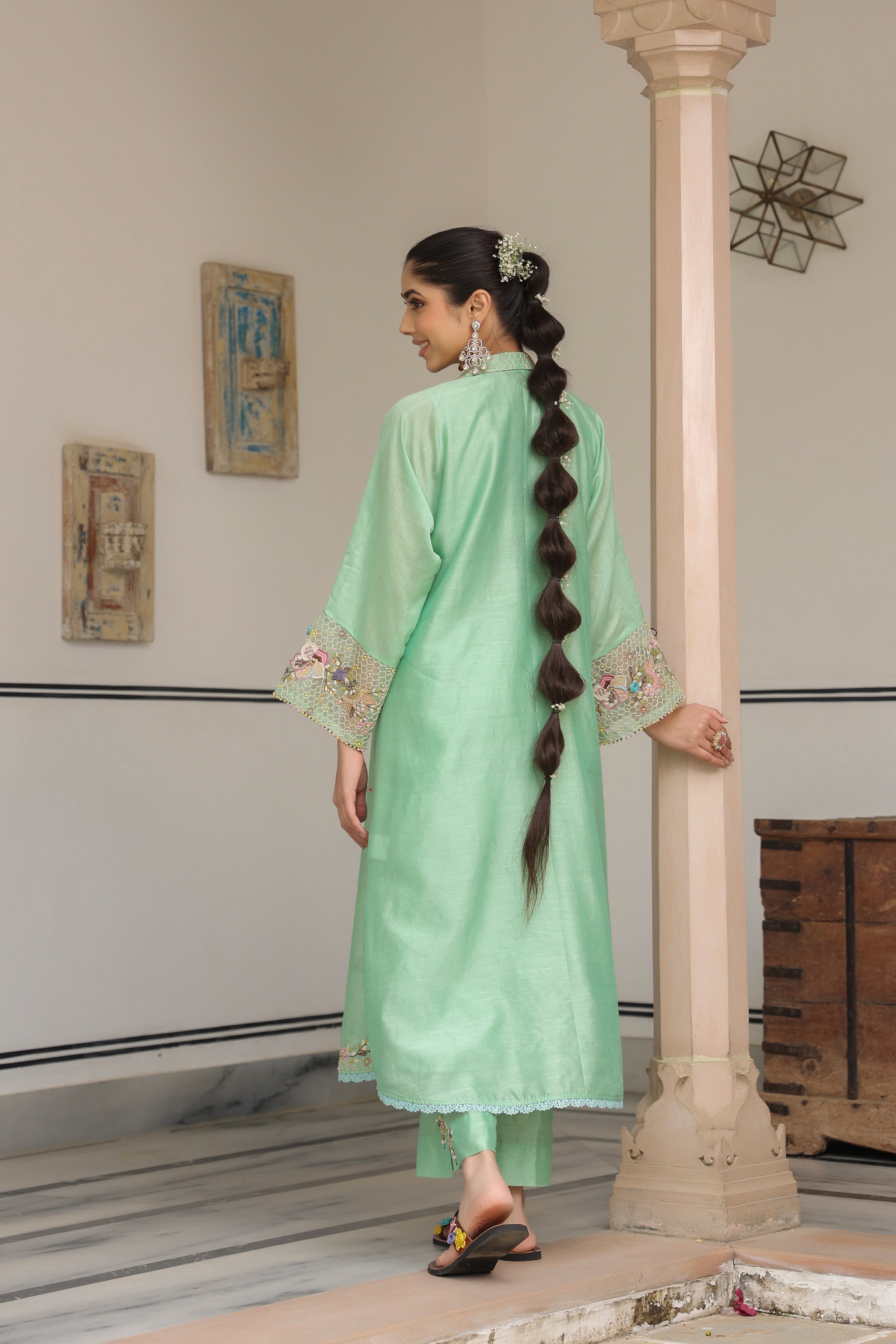 Green Collar Reet Kurta Set