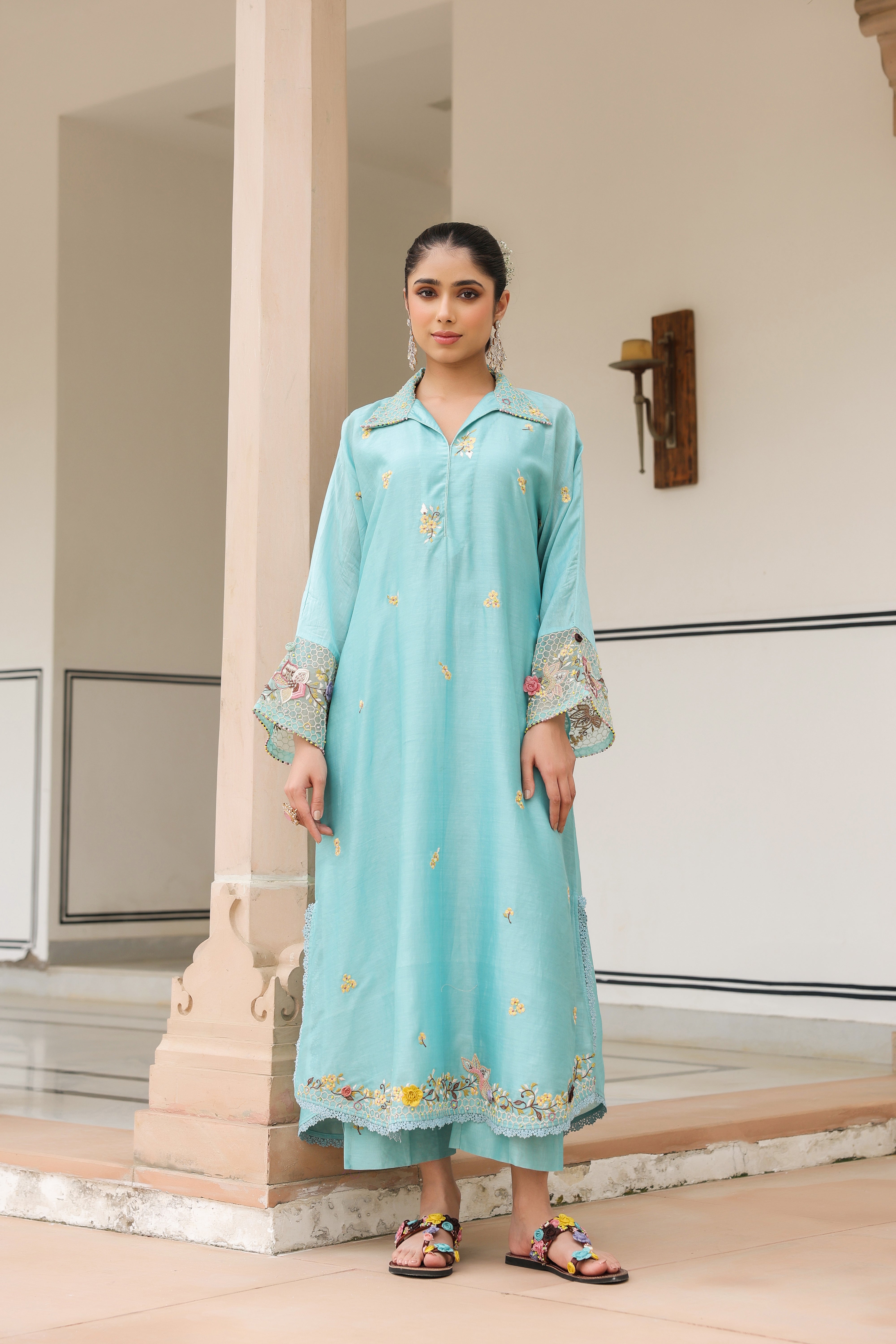Blue Collar Reet Kurta Set