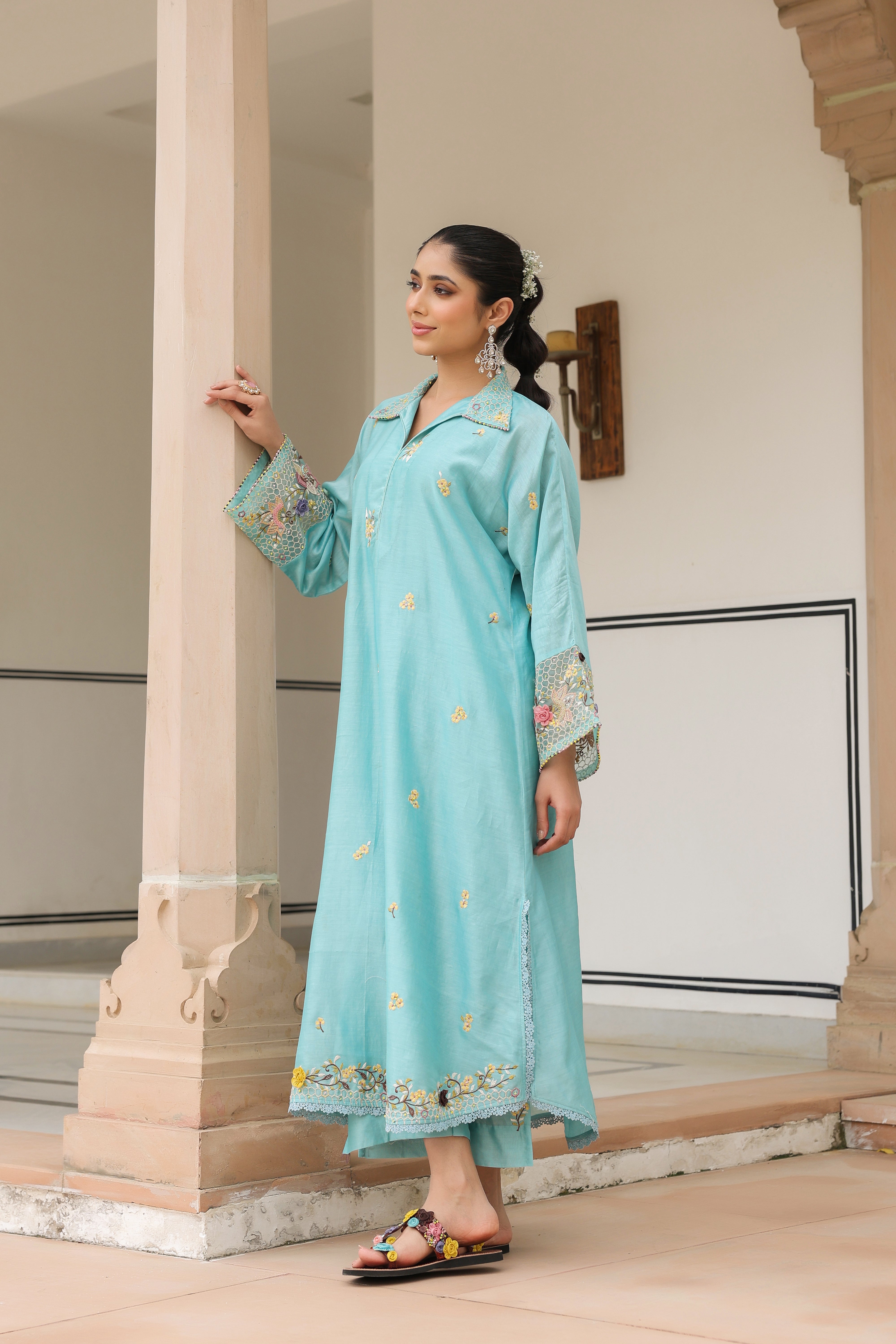 Blue Collar Reet Kurta Set