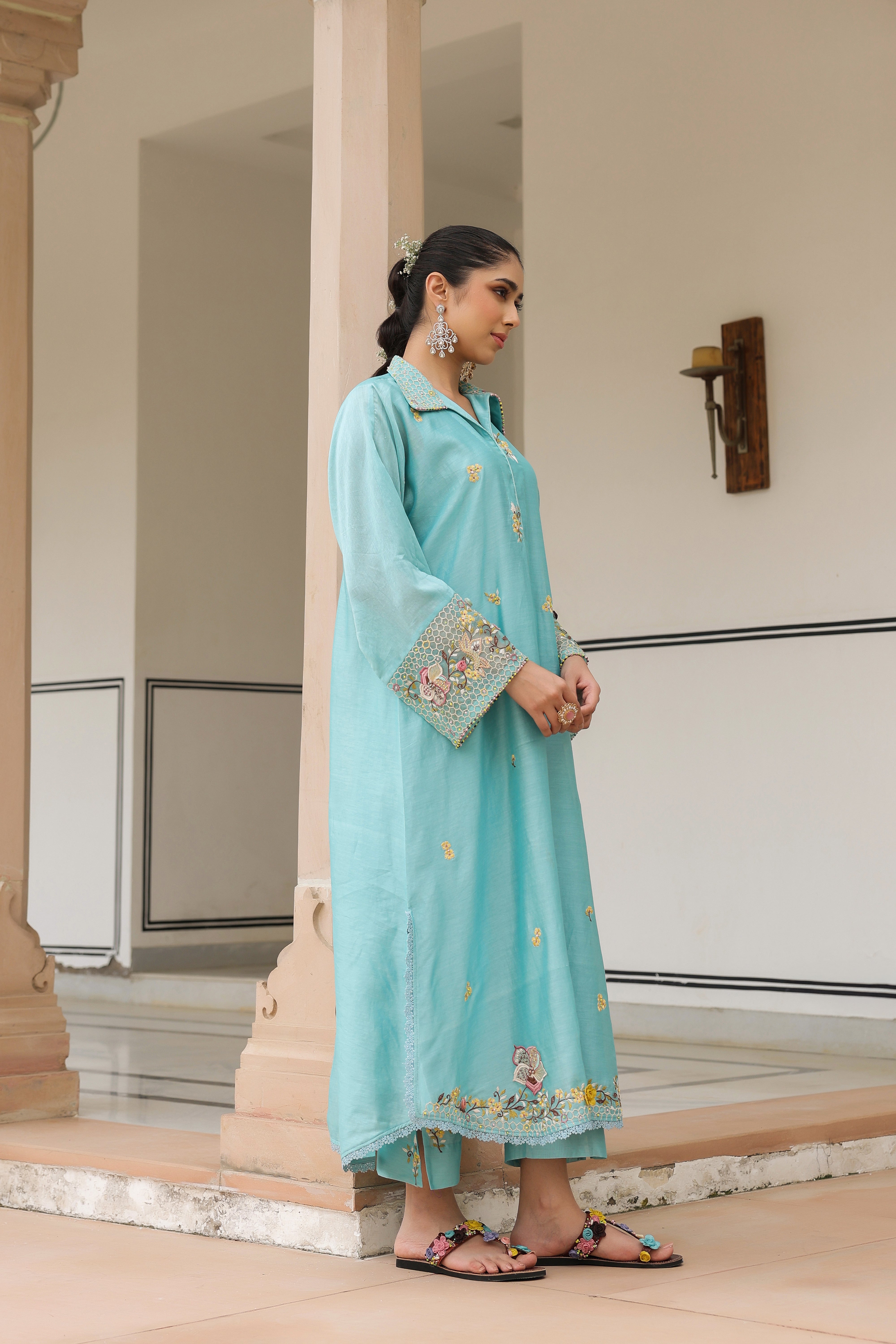 Blue Collar Reet Kurta Set