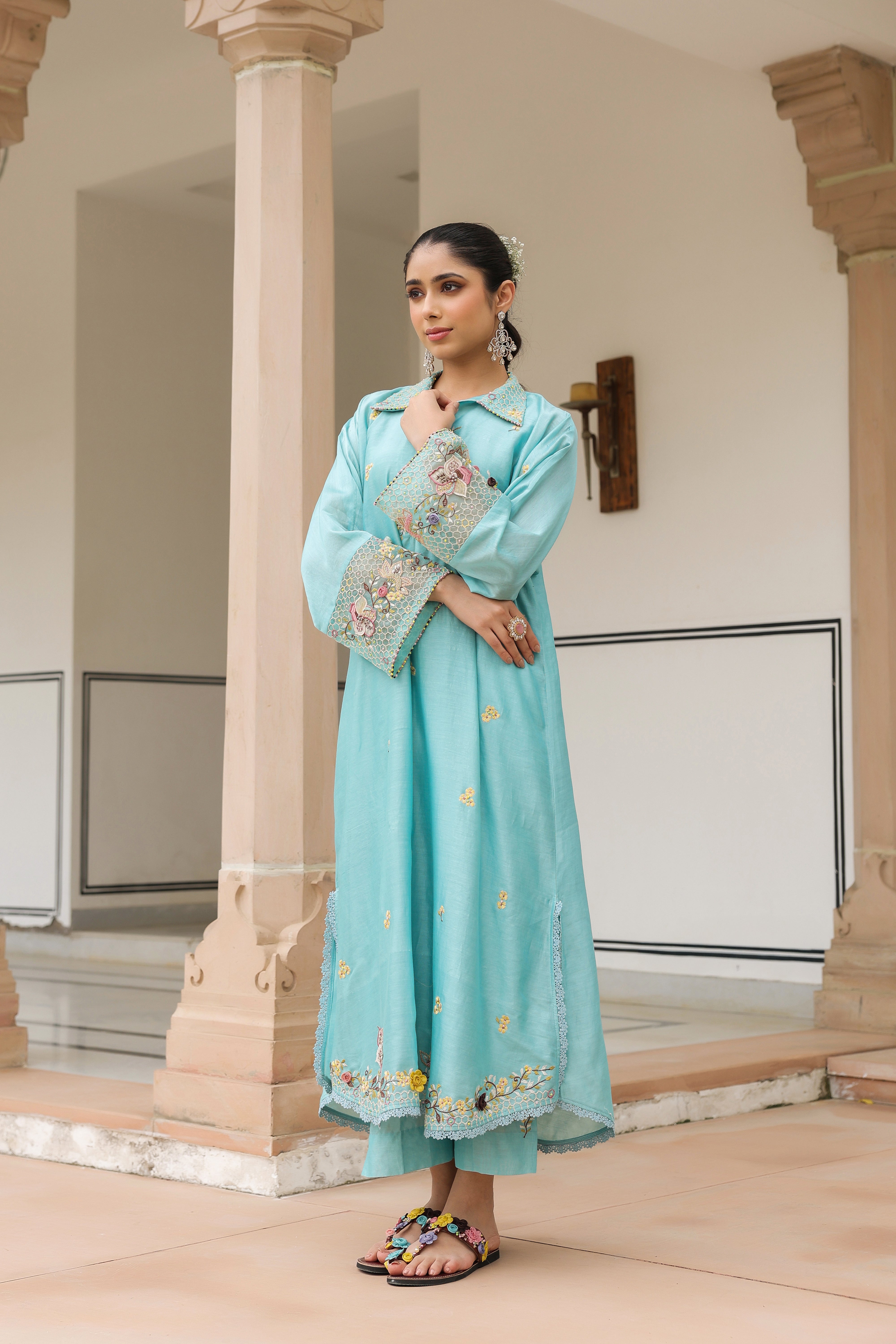 Blue Collar Reet Kurta Set