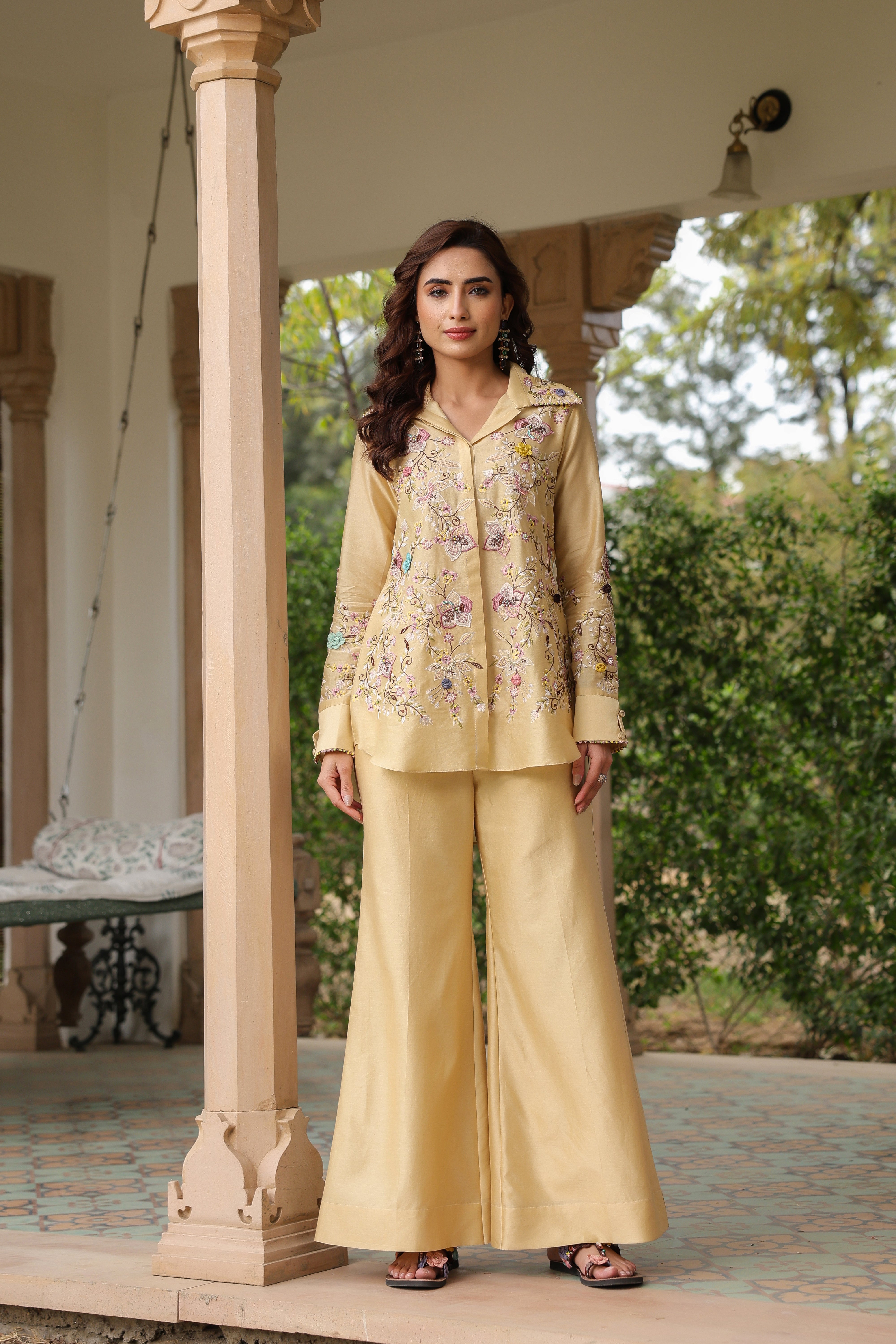 Ivory Jaal Reet Co-ord Set