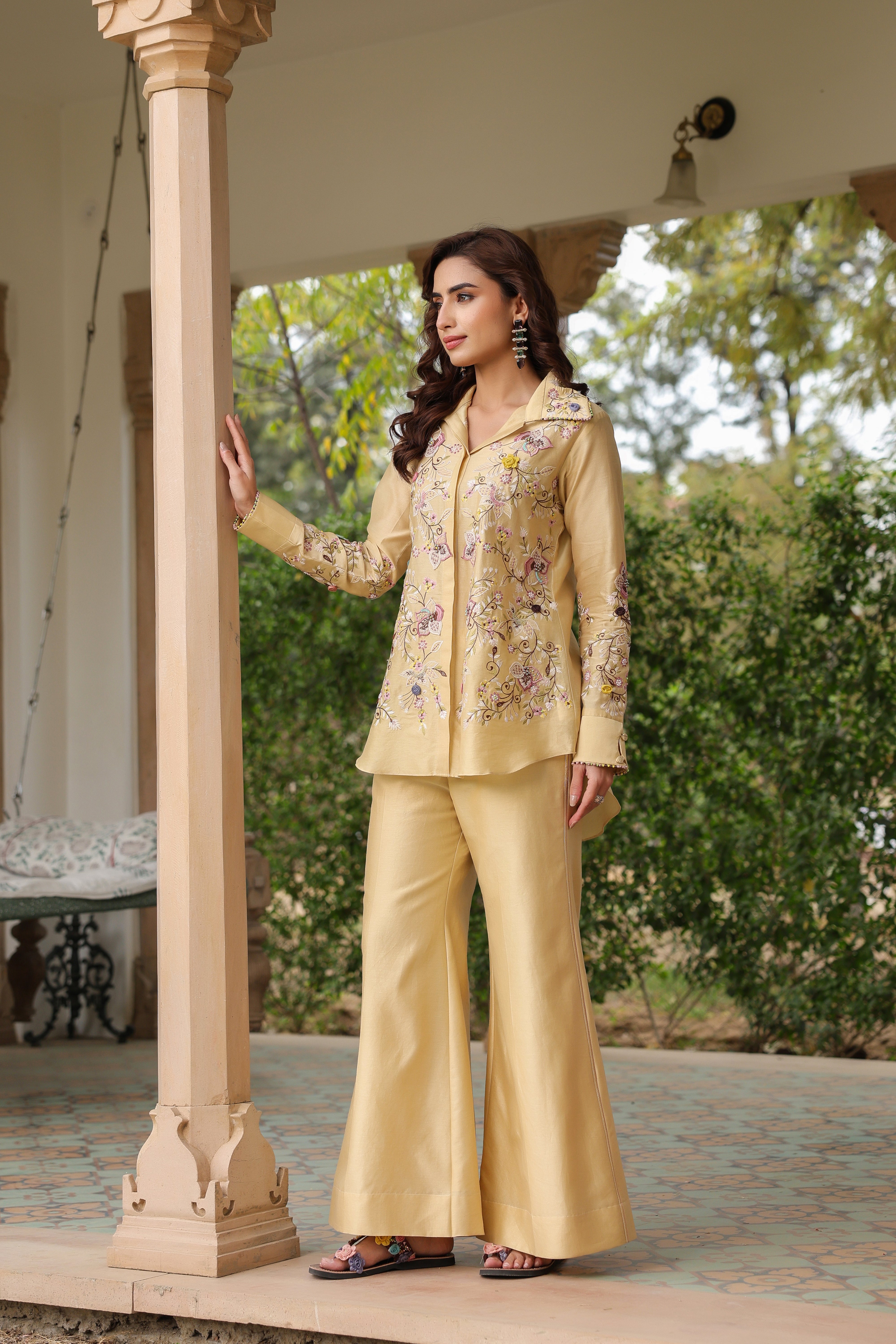 Ivory Jaal Reet Co-ord Set