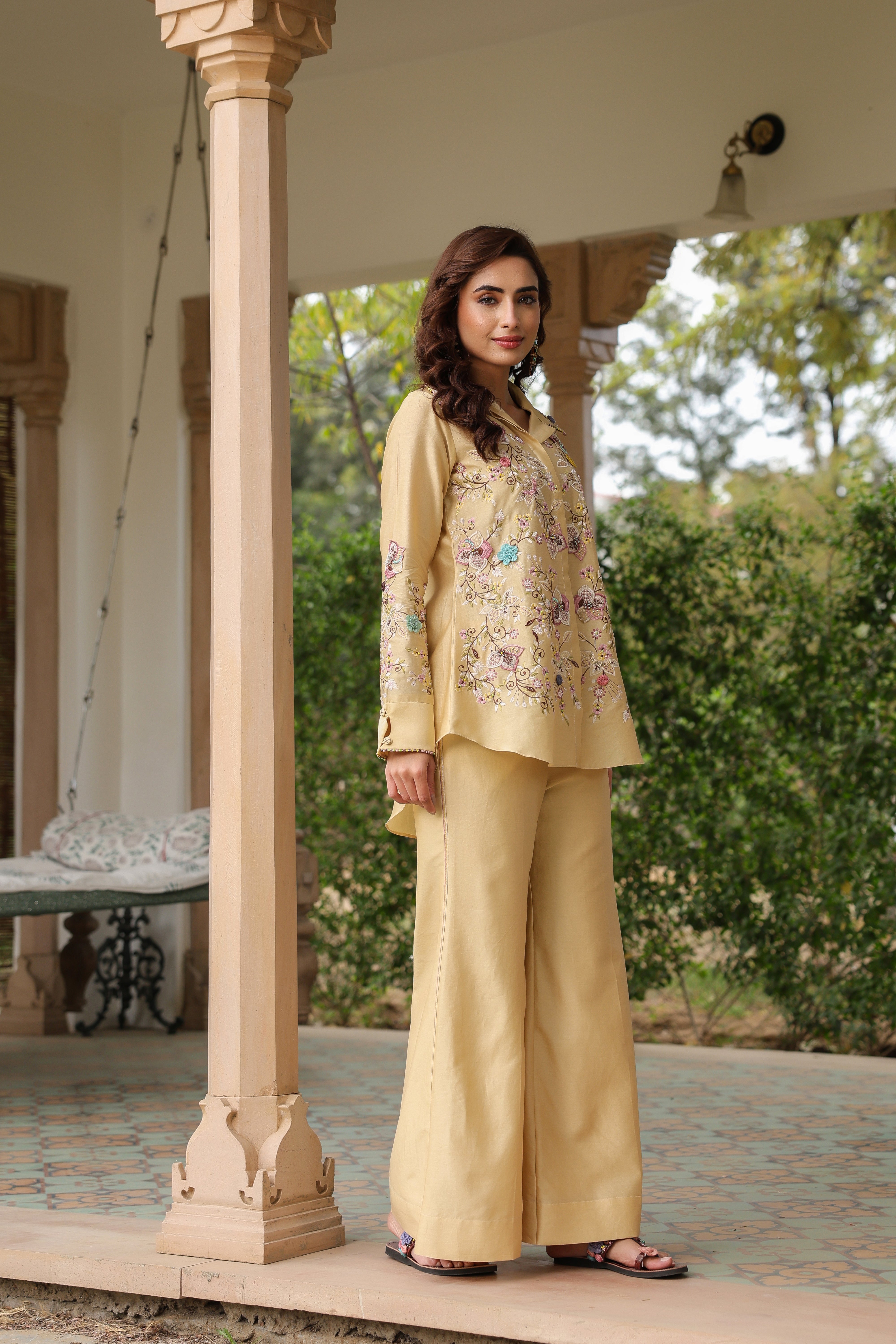 Ivory Jaal Reet Co-ord Set