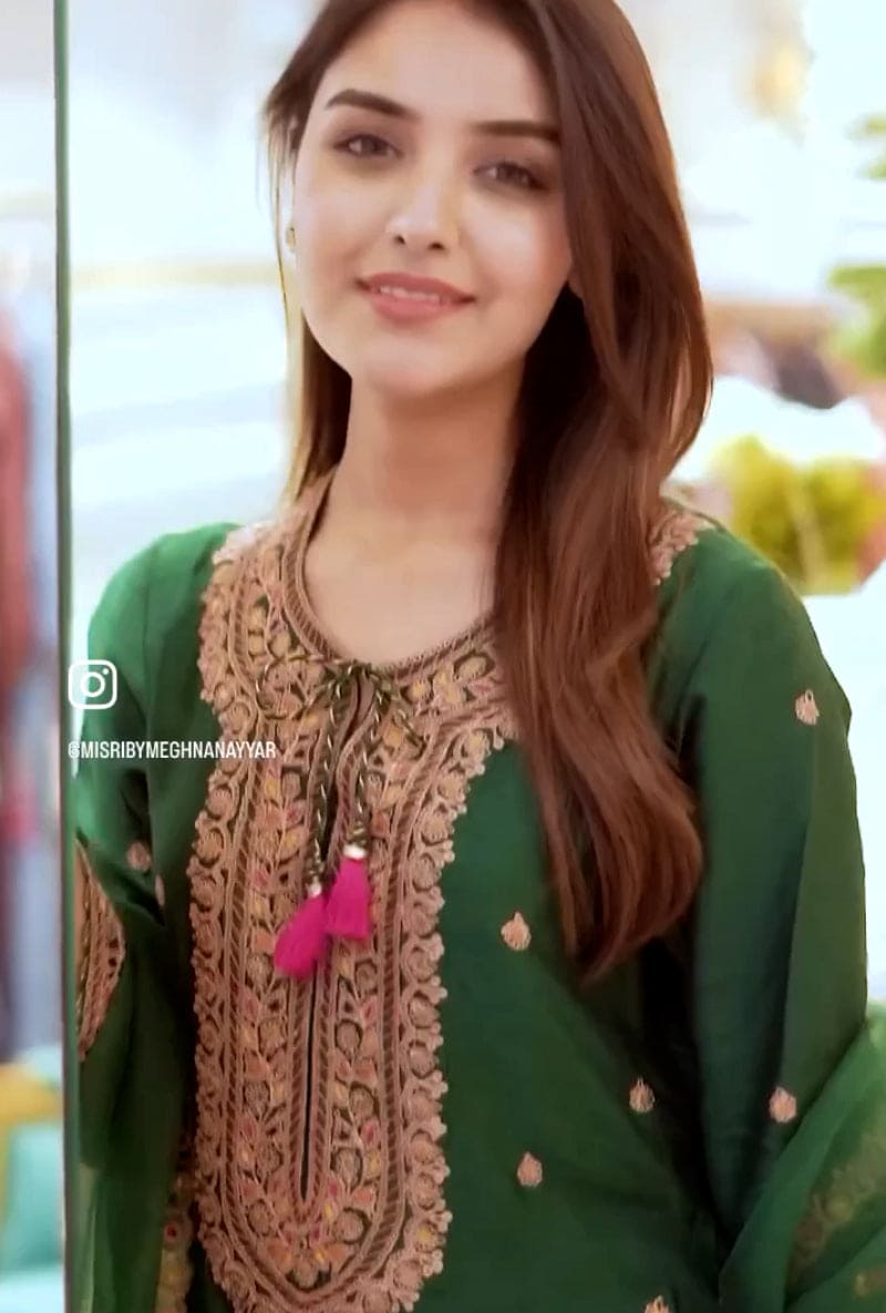 Shivani Girdhar In Green Gharara Ulfat Set