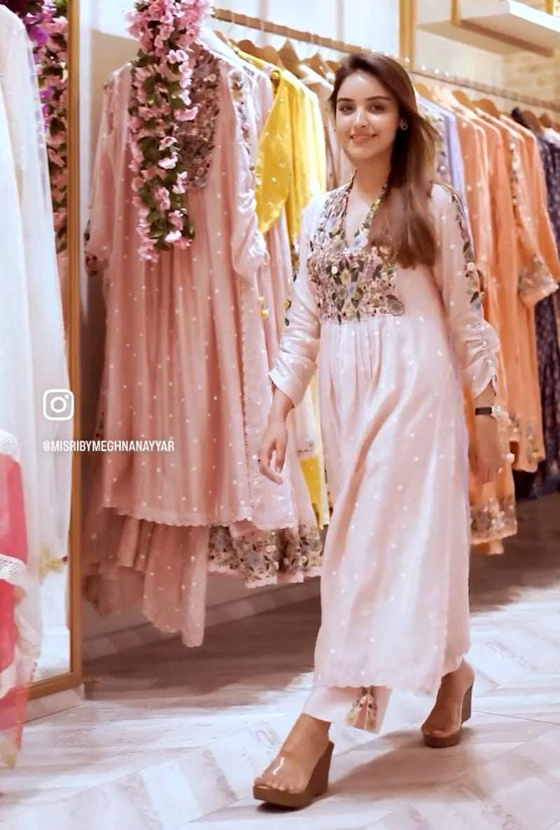 Shivani Girdhar In Pink Orchid Frockstyle Sahiba Kurta Set