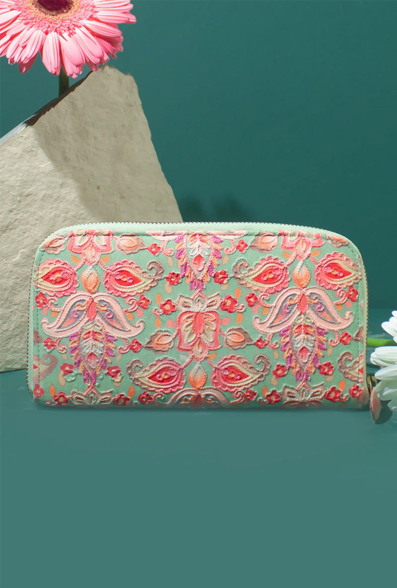 Multi Color Wild Bloom Wallet