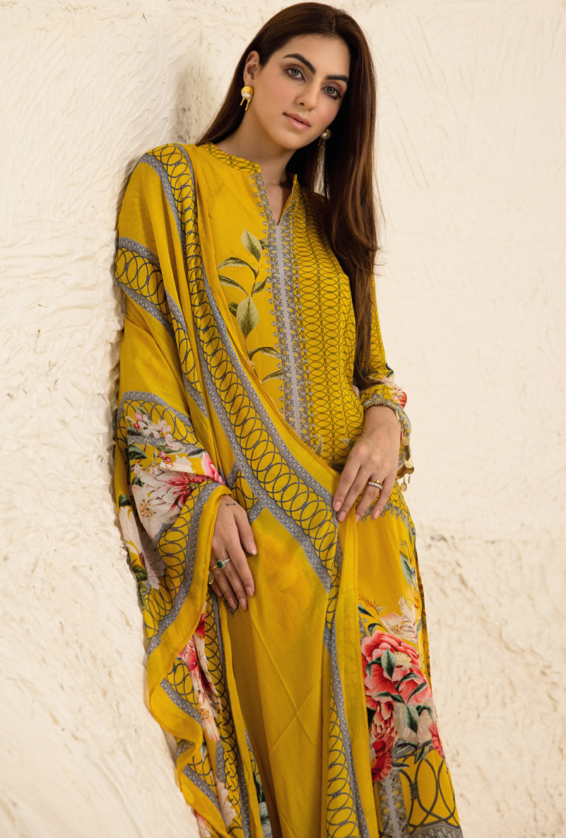 Yellow Classic Long Camila Kurta Set