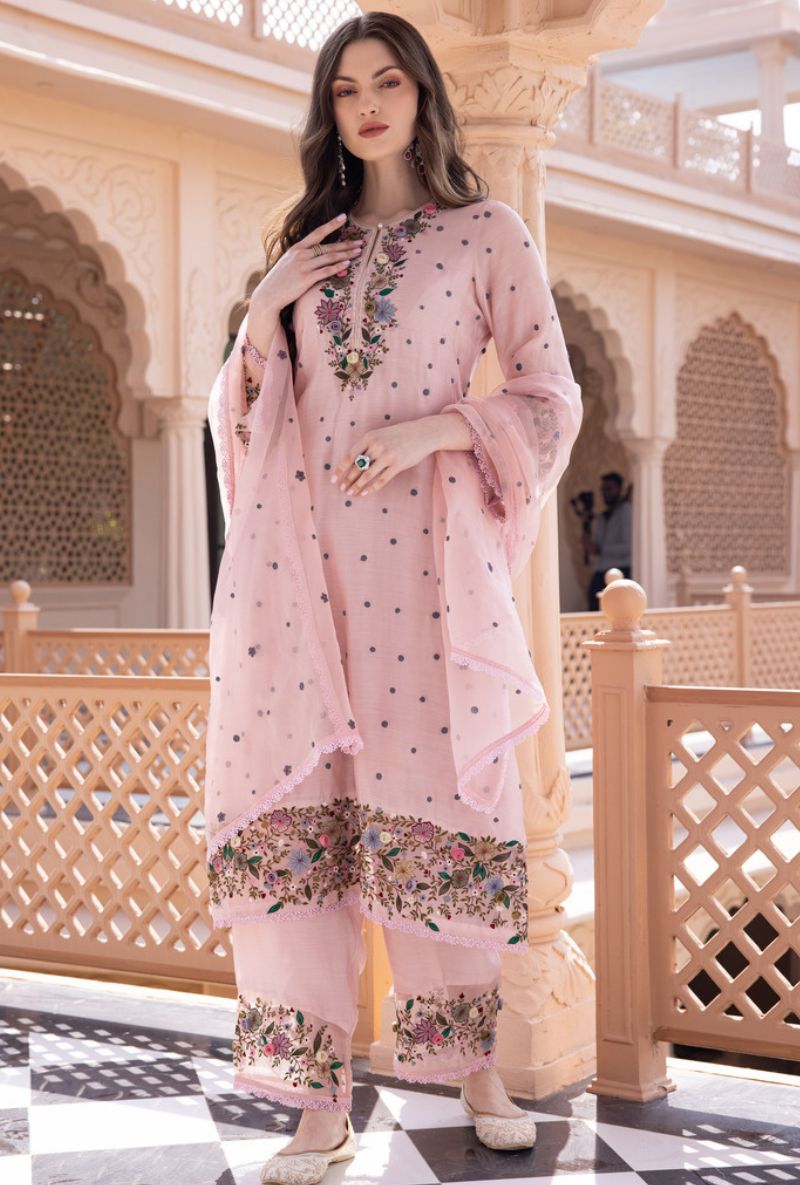 Pink Orchid Long Sahiba Kurta Set