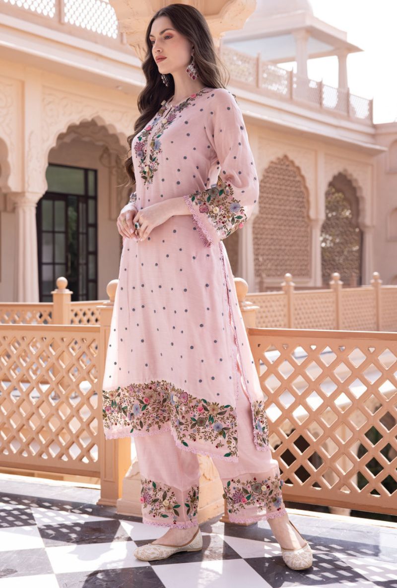 Pink Orchid Long Sahiba Kurta Set