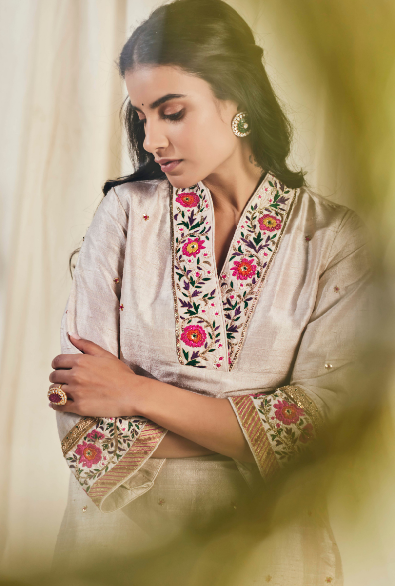 Heavy Royal Beige Meera Kurta
