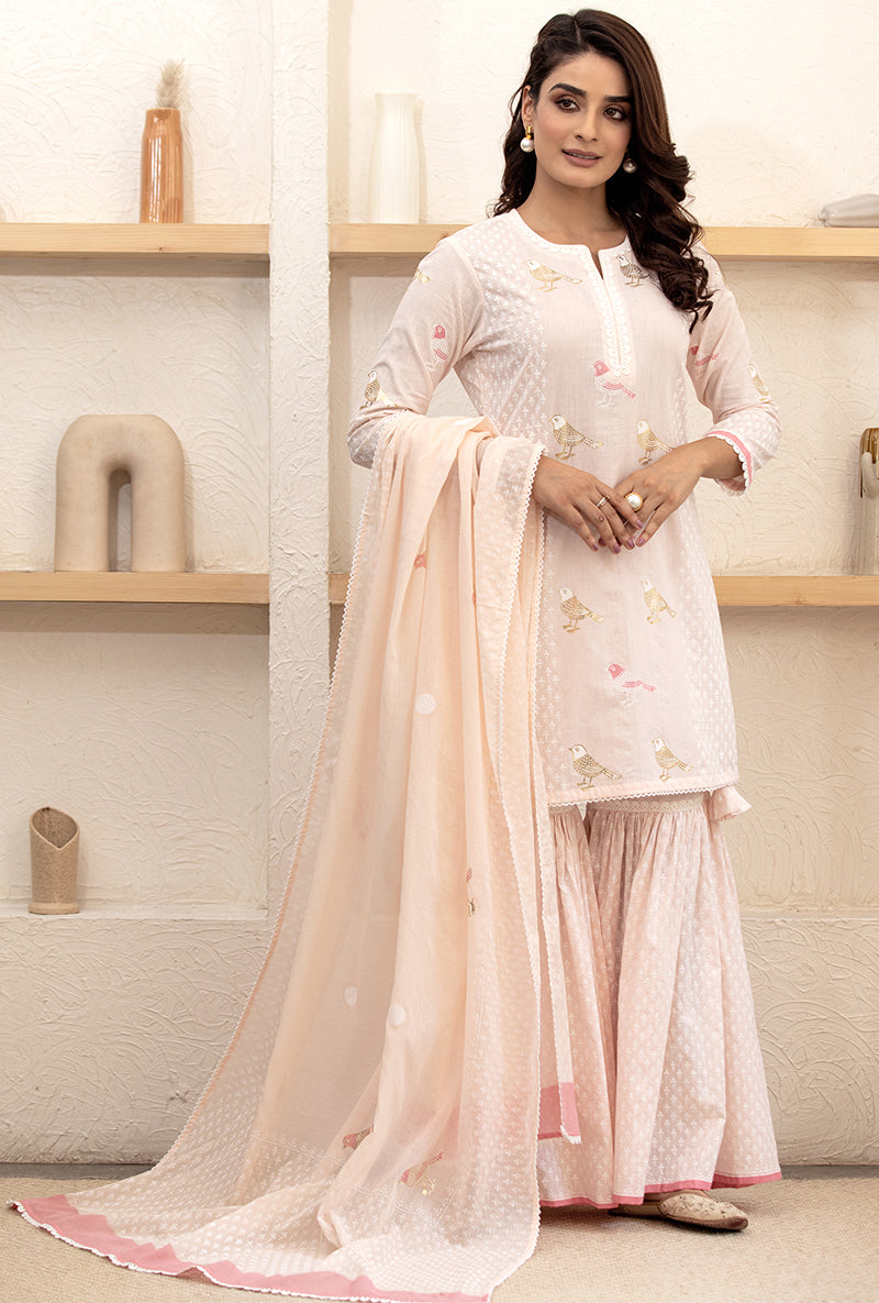 Pink Pihu Gharara Set
