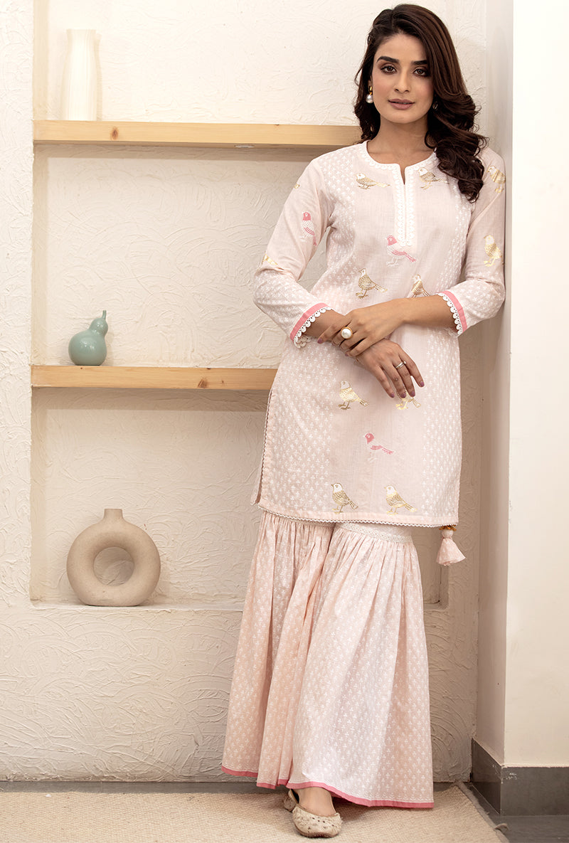 Pink Pihu Gharara Set