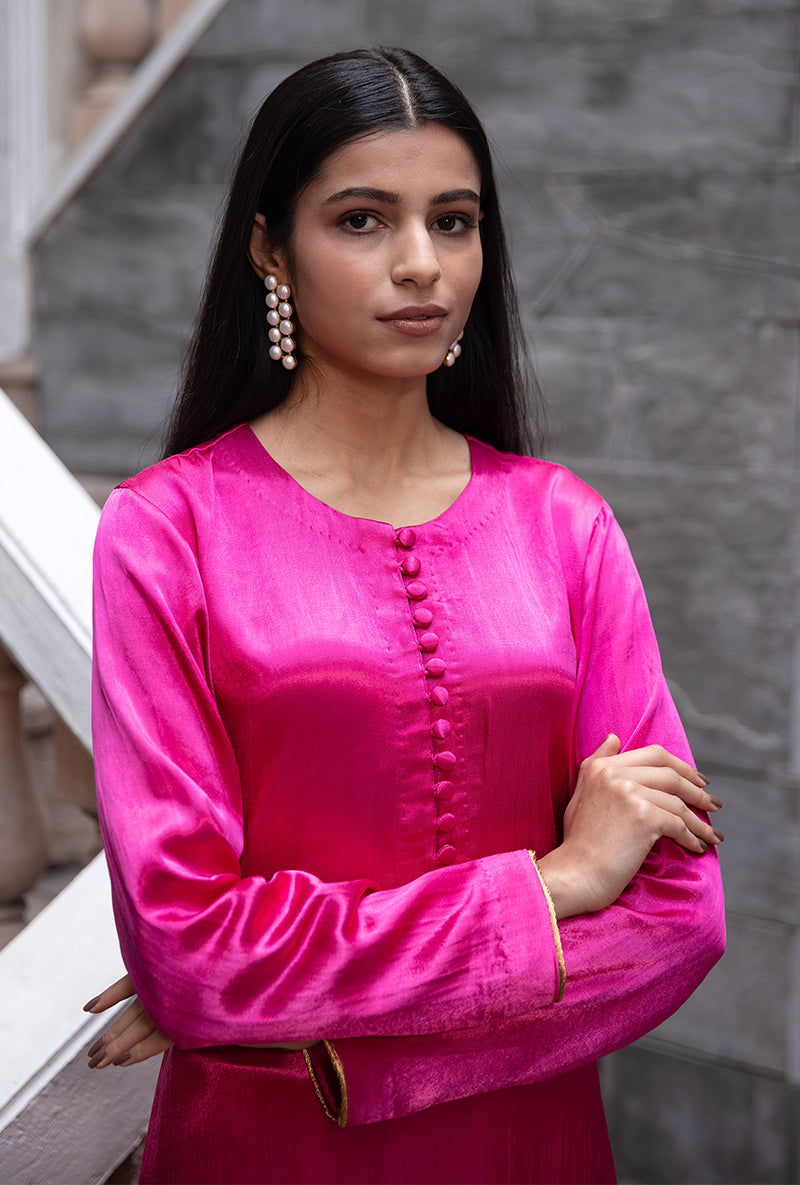Blue Shawl Ruhaani Kurta Set