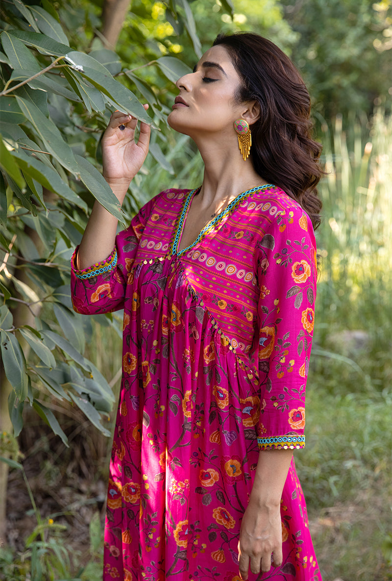 Pink Empire Line Amaaya Kurta Set