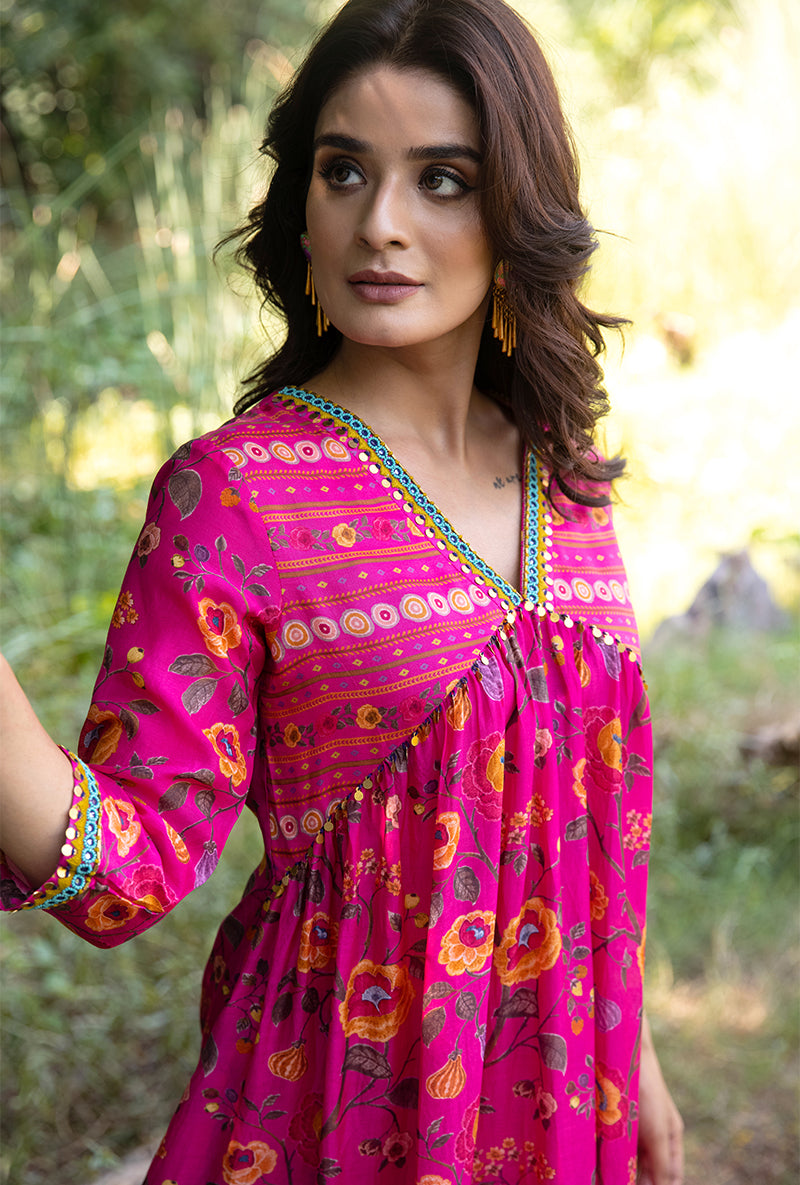 Pink Empire Line Amaaya Kurta Set