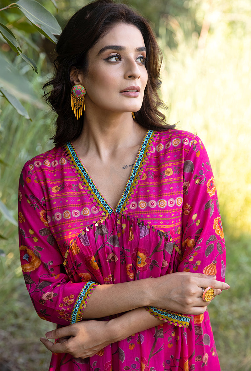 Pink Empire Line Amaaya Kurta Set