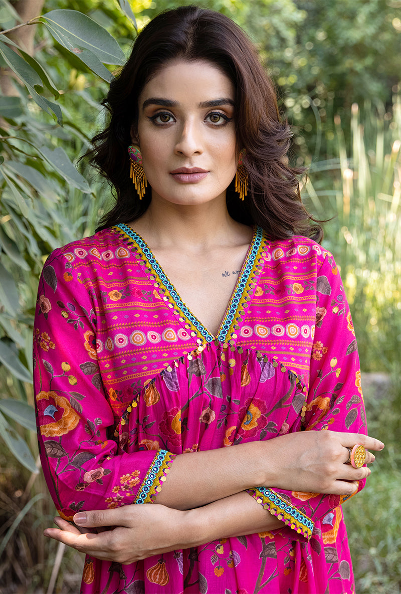 Pink Empire Line Amaaya Kurta Set