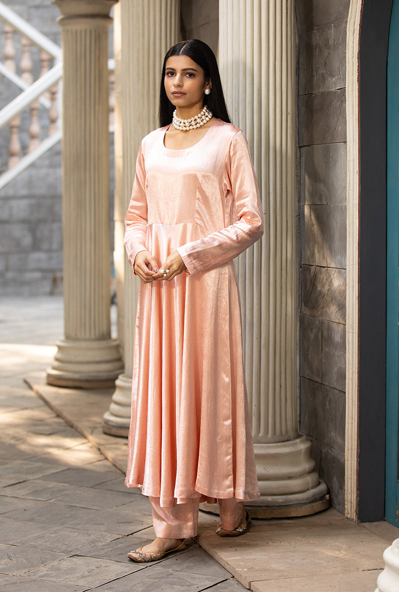 Ivory Shawl Ruhaani Anarkali Kurta Set
