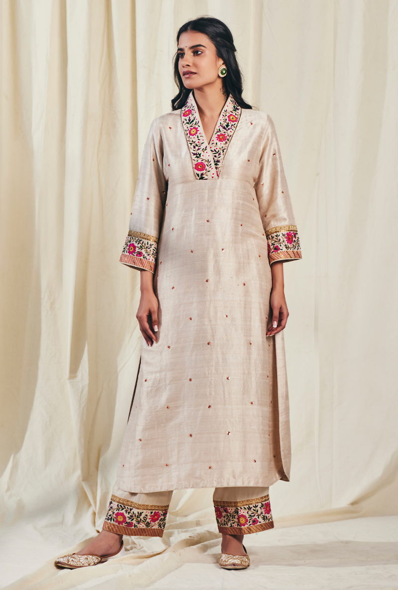 Heavy Royal Beige Meera Kurta