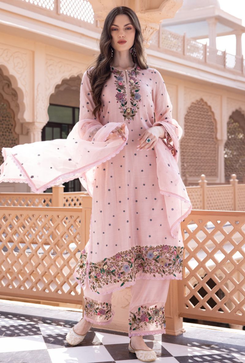 Pink Orchid Long Sahiba Kurta Set