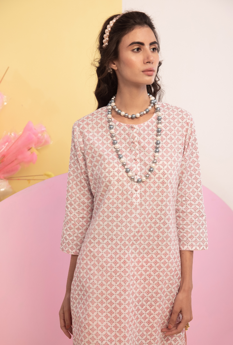 Pink Cotton Candy Salwar Kurta Set
