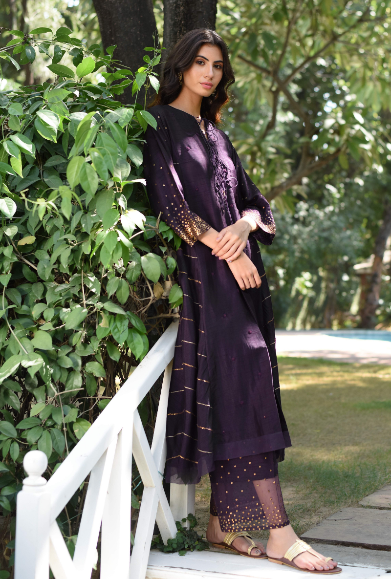 Purple Gold Tikki Set