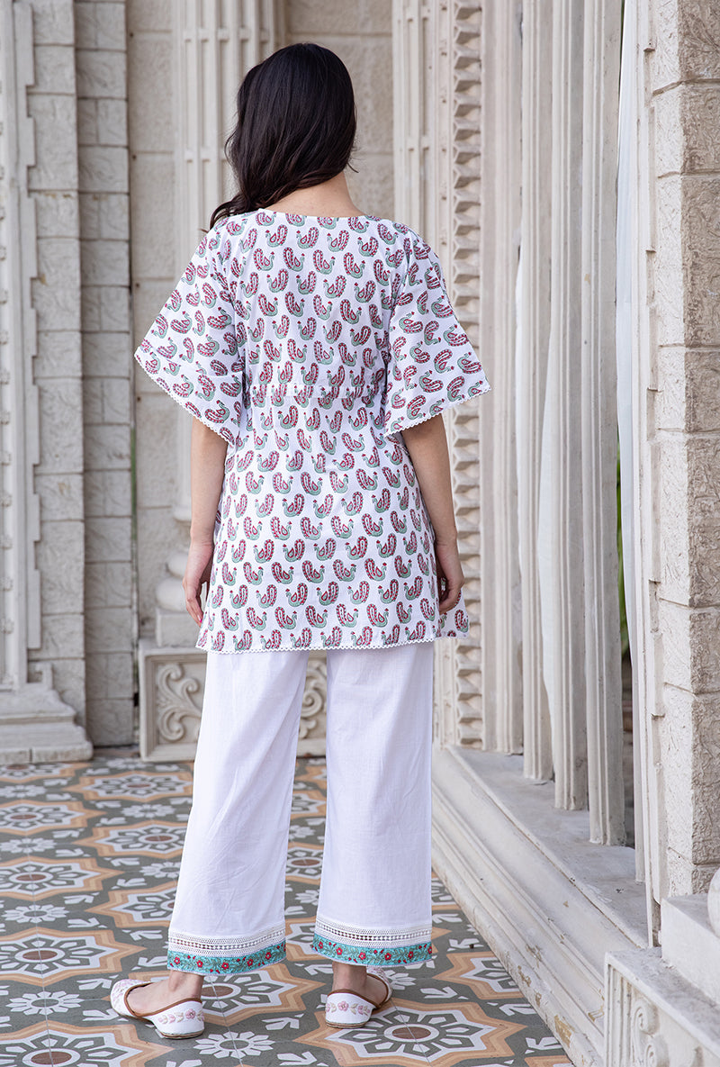 Red Mayuri Lounge Wear Set