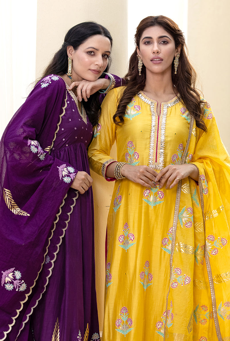 Yellow Classic Haseena Kurta Set