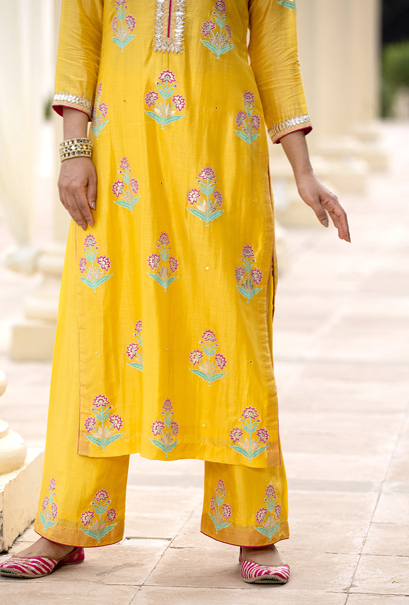 Yellow Classic Haseena Kurta Set