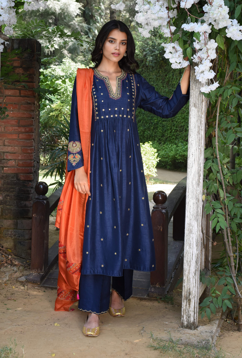 Blue Heer Sitara Set