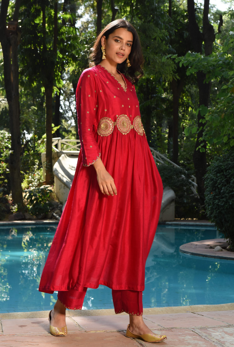 Pink Mandala Kurta Set