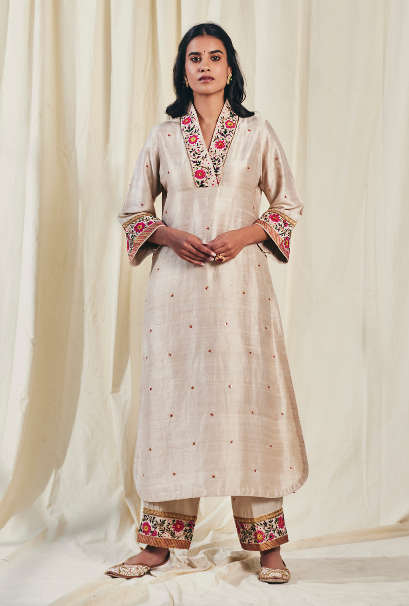 Heavy Royal Beige Meera Kurta