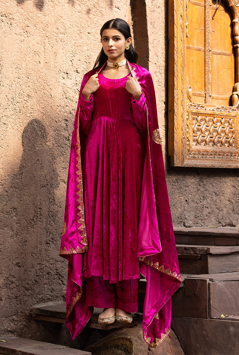 Rani Ruhaani Anarkali Kurta Set