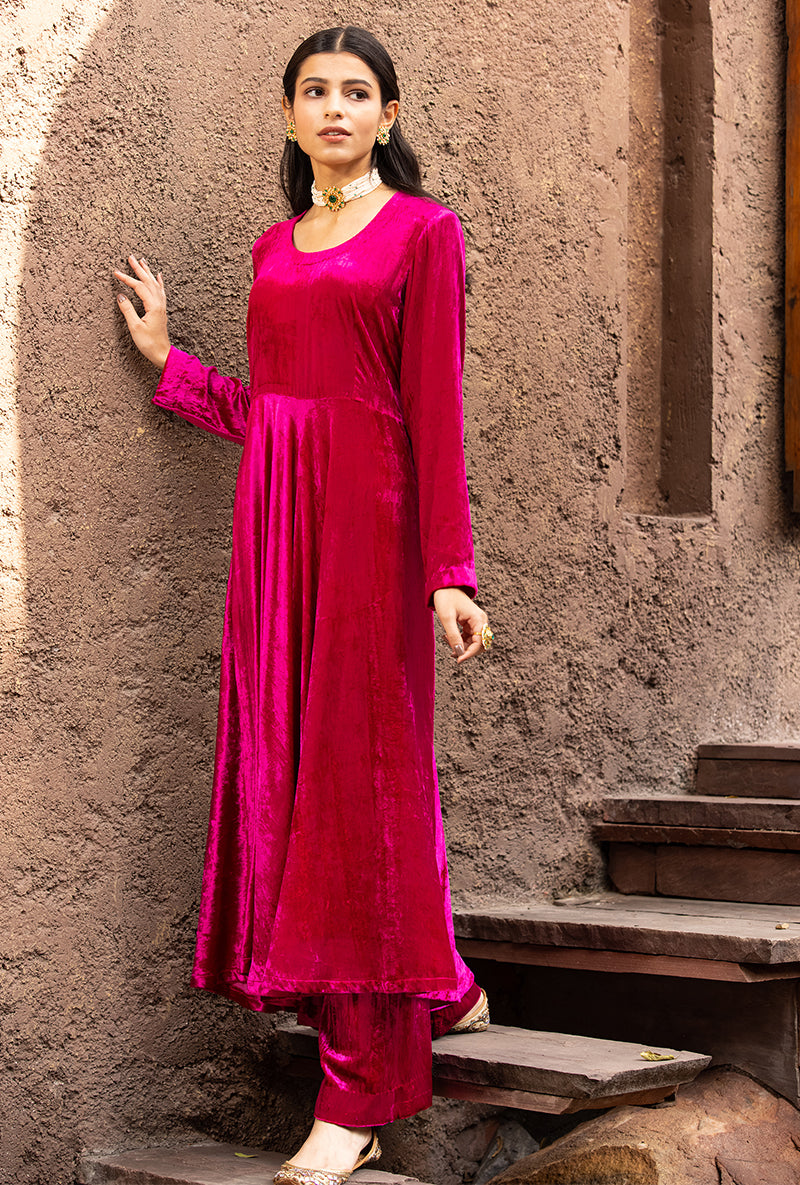 Rani Ruhaani Anarkali Kurta Set