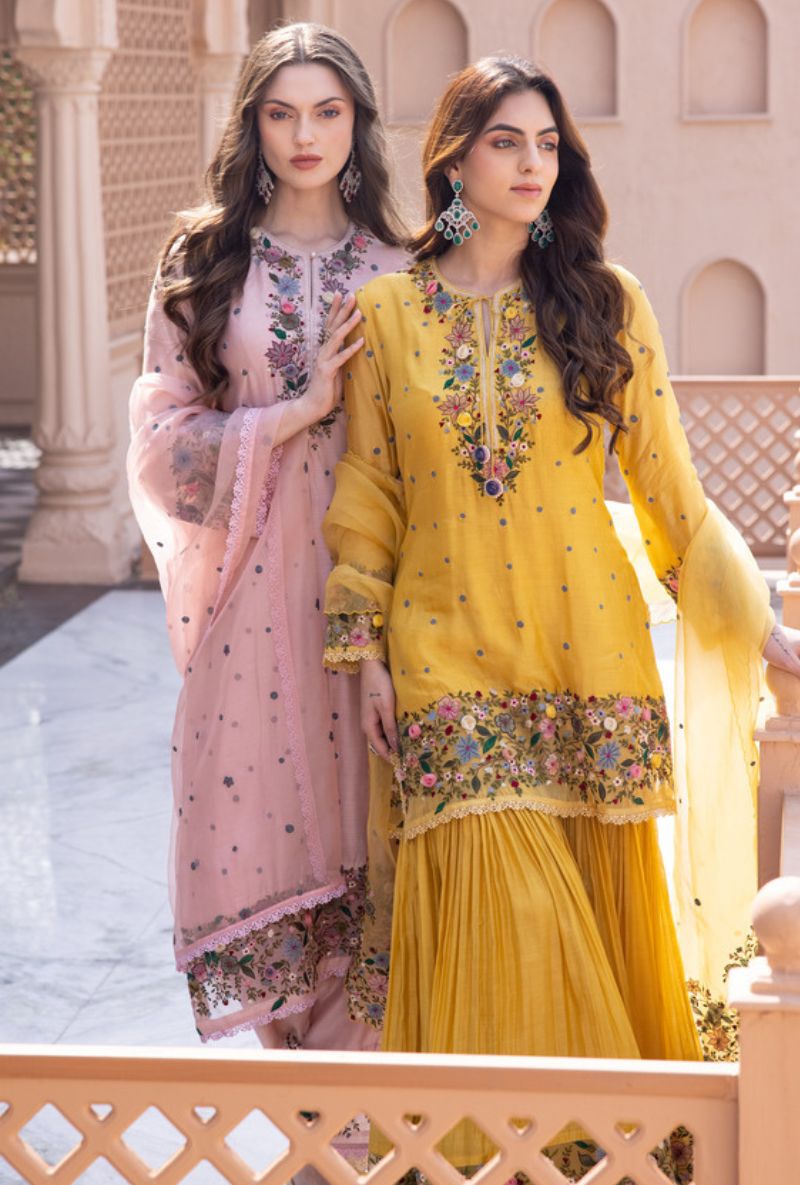 Pink Orchid Long Sahiba Kurta Set